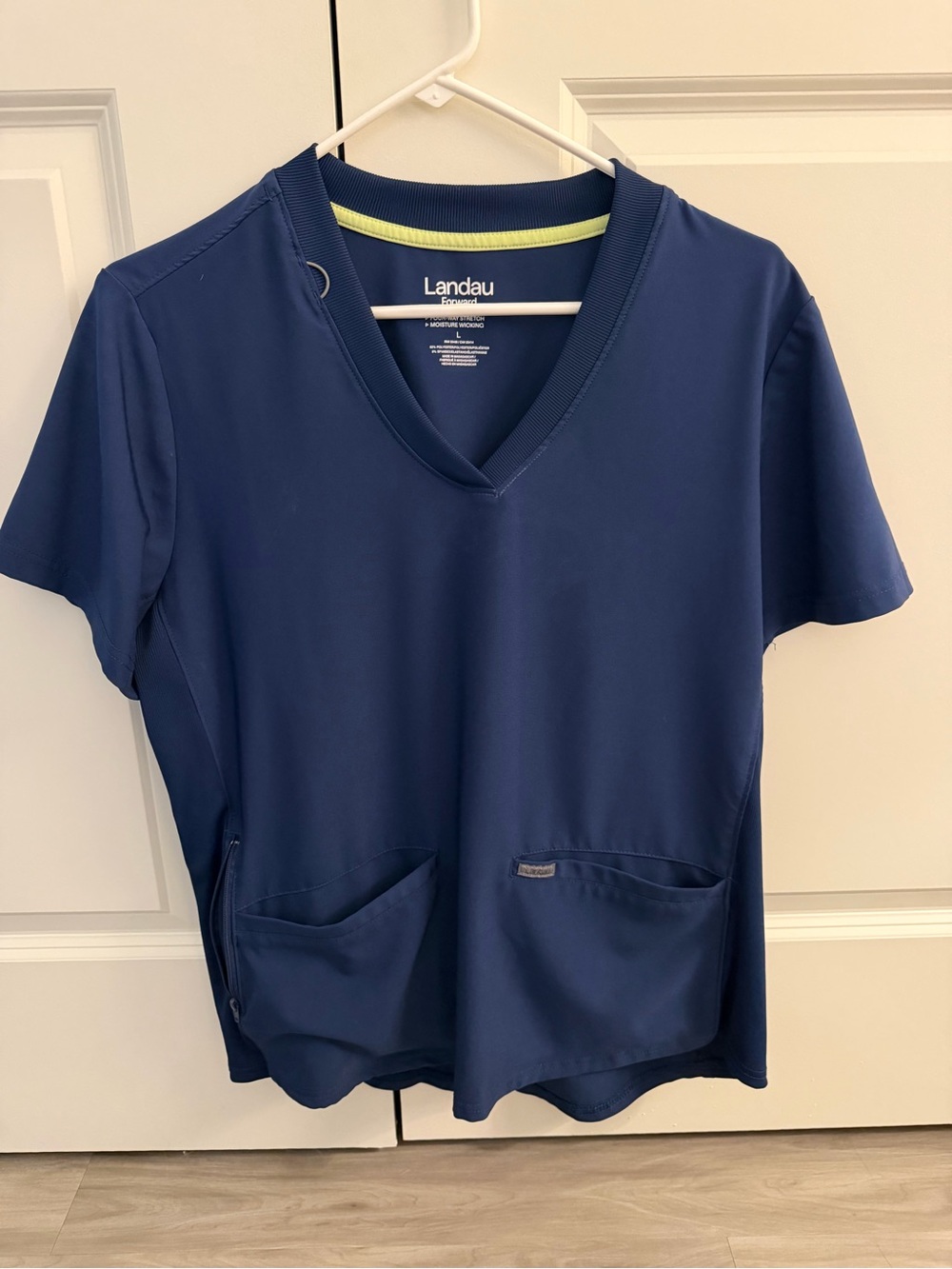 Landau Navy Scrub Top